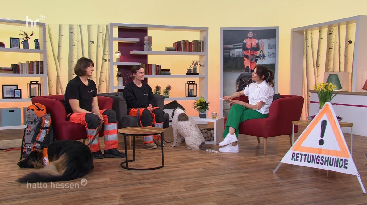 Beitrag zum Ehrenamt: Rettunhgshundestaffel in "Hallo Hessen" vom 27.02.2026